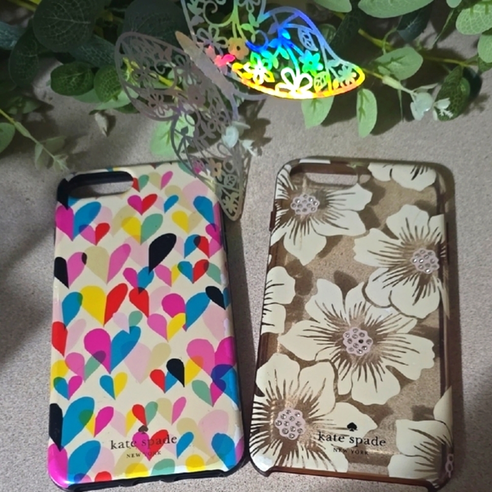 Kate Spade ♠️ Colorful and Floral iPhone Cases (EUC)(SET OF 2)